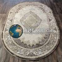 Турецкий ковер VEIVET 27069 Коричневый овал